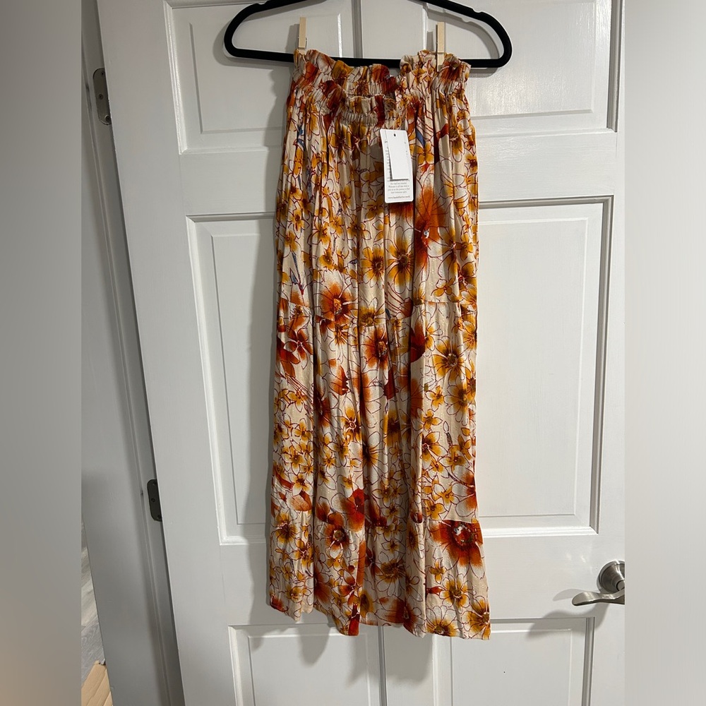 Floral maxi skirt